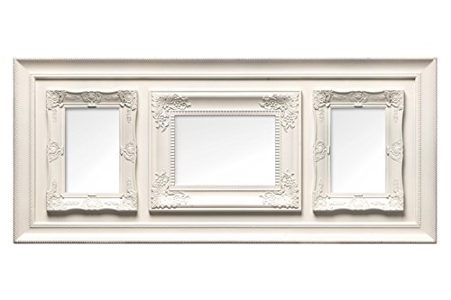 Premier Housewares Vintage Multi-Photo Frame for 3 Photos, Cream