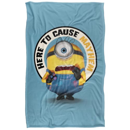 popfunk Minions And Monsters Here To Cause Mayhem Silky Touch Super Soft Throw Blanket 91 x 147 Cm