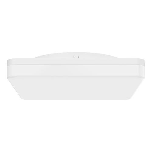 Eglo LED Outdoor Ceiling lamp Castagneto, Warm to Cool White, Outside lamp for Balcony or Terrace, White Plastic, IP54, 26 x 26 cm
