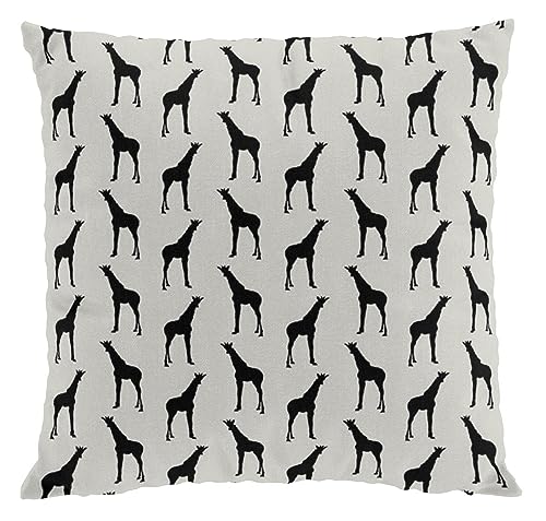 Arvidssons Textil Giraff Black Cushion Cover 47 x 47 cm