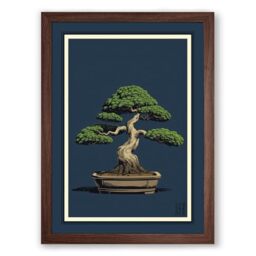 Bonsai in Balance Japandi Framed Wall Art Print A2 (59.442cm) Walnut, Wall  Decor for Living Room, Bedroom, Office & Home, Ready to Hang, Art Gift by  Amazon | uFurnish.com