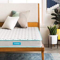 Linenspa 15 cm Memory Foam & Coil Spring Mattress – For Kids Bed, Guest Bed, Bunk Beds, Camper, King (150 x 200 cm)