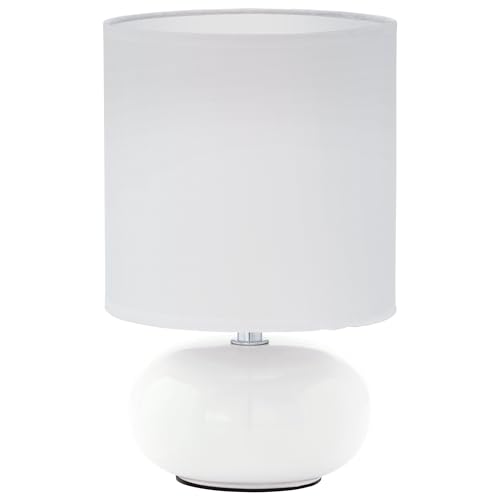 Eglo Table lamp Trondio, Ceramic and Textile Table Light