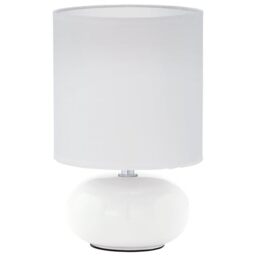 Eglo Table lamp Trondio, Ceramic and Textile Table Light