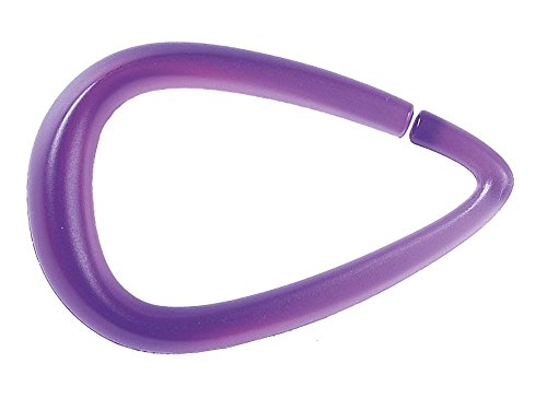 Spirella Set of 12 Shower Curtain Rings Teardrop Purple