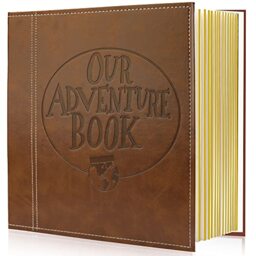 Magnetic Photo Album with Self Adhesive Page, Our Adventure Book with Leather Cover, DIY Albums for Wedding Anniversary Photo Size 7x12cm, 10x15cm, 15x20cm, 20x25cm