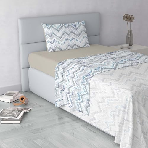 Italian Bed Linen Fashion Microfibre Duvet Cover Set, Made in Italy, Jakarta, Single