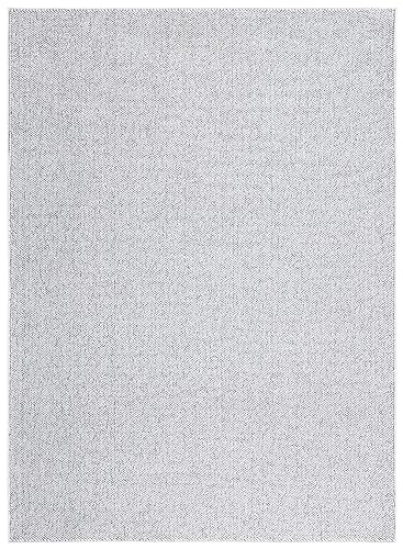 Safavieh Plain Rug for Living Room, Dining Room, Bedroom - River Collection Short Pile, Grey, 91 x 152 cm