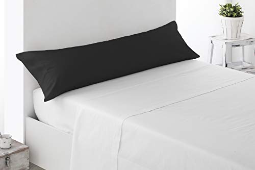 Miracle Home Pillowcase, soft and comfortable, 50% cotton, black, 90 cm bed