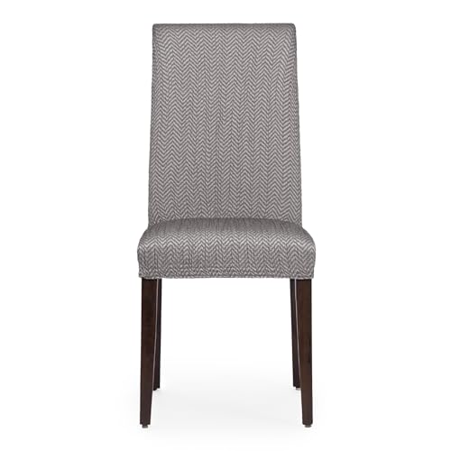 Eysa Light Stretch Chair Cover with Backrest Pack of 2 Grey
