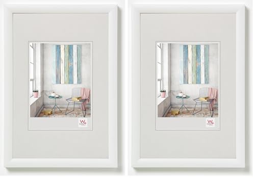 walther design Picture Frame White 20 x 30 cm Trendstyle Plastic Frame KP030W (Pack of 2)
