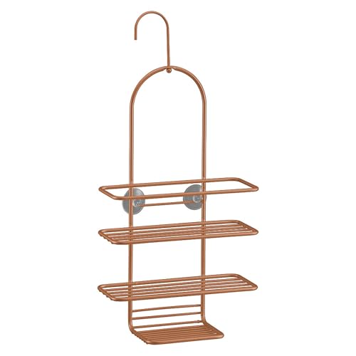 Metaltex Reflex Hanging Shower Soap Dish, Metallic Grey, 2-Tier