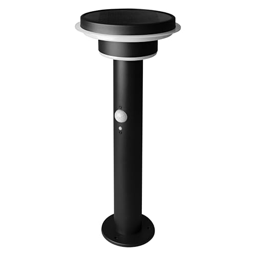 OSRAM Endura Style Solar Outdoor Light, Stainless Steel housing, Black, IP44, with Motion and Daylight Sensor, Solar Powered, Suitable for entrances and terraces
