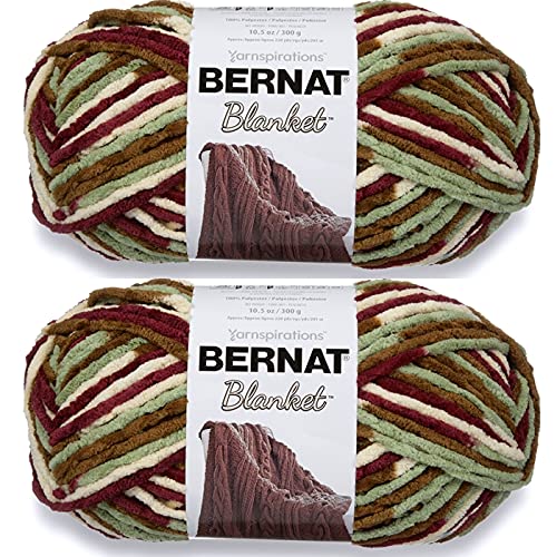 [Amazon] Bernat Blanket 300g - Plum Fields - Pack of 2 Balls