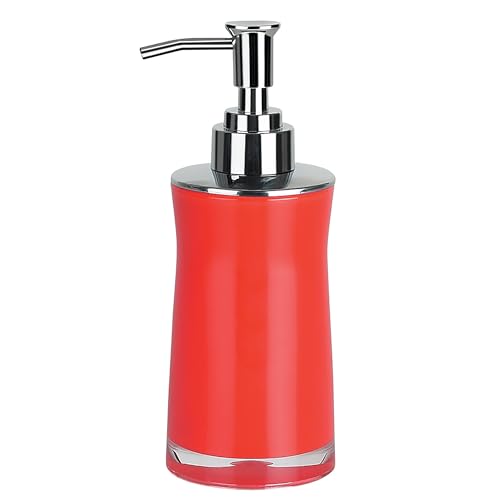 Spirella Sydney Soap Dispenser Acrylic Red Height 12.5 cm x Width 6.5 cm