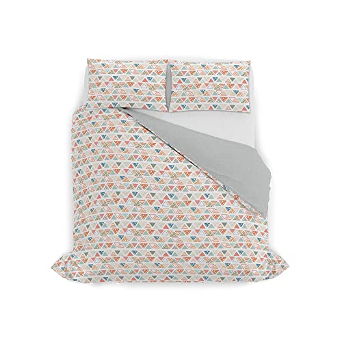 Italian Bed Linen Watercolor Duvet Cover Set, 16, Double