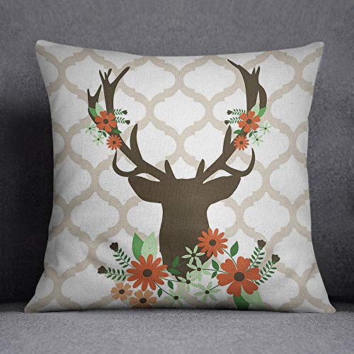 Bonamaison Decorative Cushion Cover, Throw Pillow Case, Size: 45X45 Cm - Designed and Manufactured in Turkey