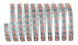 Paulmann 70673 MaxLED RGB Basic Set 3 m LED Strip Coated LED Strip with Colour-Change Function Lighting Strip incl. Remote Control Light Strip