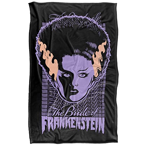 Universal Monsters The Bride Neon Silky Touch Super Soft Throw Blanket 91 x 147 Cm