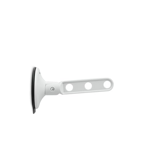 Brabantia Clothes Hook with Suction Cup ??? Light Grey - Airer Hook for Windows, Tiles, Mirrors - Compact Laundry Hanger Holds 3 Hangers, Up to 2kg - Ideal for Bathrooms or Small Spaces