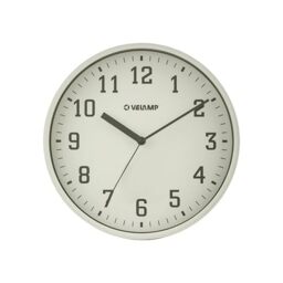 Velamp 25cm Round Quartz Wall Clock, Non-Ticking Wall Clock, Modern and Quiet 10-Inch Wall Clock. Easy-to-Read Numbers. Suitable for Office, Living Room, Kitchen, School, Gym...
