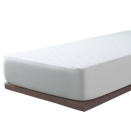Savel - Quilted Mattress Cover (180x190/200 cm) Super King Size - Aloe Vera - Breathable and Waterproof Mattress Protector - White