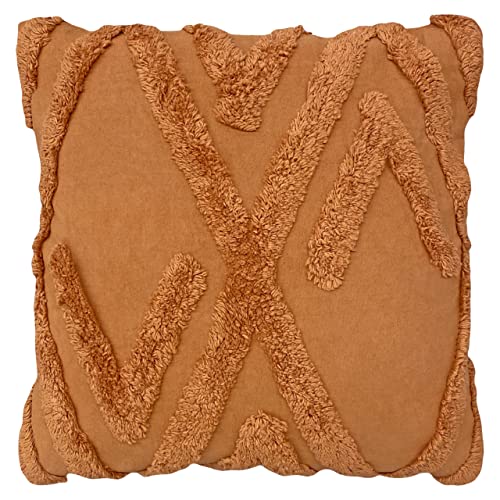 furn. Kamjo Cushion Cover, Cotton, Rust, KAMJO/CC3/RUS, 50 x 50cm