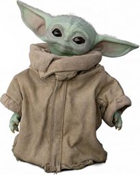 RoomMates RMK4456GM The Mandalorian: Baby Yoda Grogu - The Child Giant Peel and Stick Wall Decals, Green, Tan, Giant Wall Decal, 60.2 cm. 77.2 cm