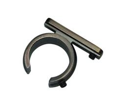 Gardinia Ring Adapter for Universal Curtain Rods Diameter 20 mm Set of 2 Chicago Series Metal Bronze