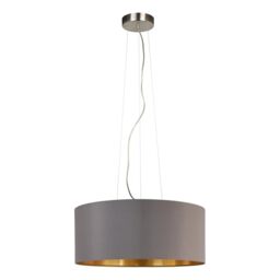 Eglo Maserlo 3-Bulb Fabric Pendant Lamp