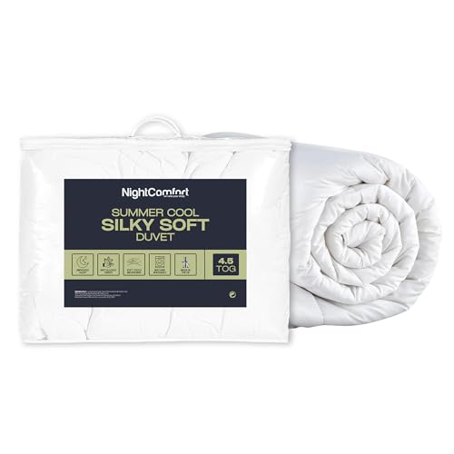 Night Comfort Super Soft Touch Microfibre Anti Allergy King 4.5 TOG Summer Cool Hollowfibre Duvet