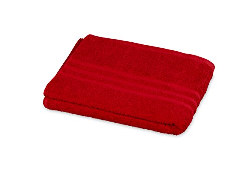 G??zze - Elegant Sauna Towel, Sylt, 100% Cotton, Heavy Weight (440 g/m??), 70 x 200 cm - Bordeaux