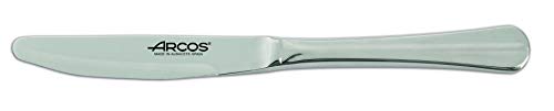 Arcos Series Burdeos - Box 12 Pieces Lunch Knife Table Knife - Monoblock of one Piece Stainless Steel 85 mm (3.35 Inch) Silver Colour (12 Piece)