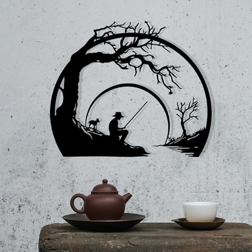 Stylish Black Decorative Metal Wall Accessory, 54 x 45.5 cm, 100% Metal, 1.2 mm Thickness, Perfect for Modern Home Decor & Art Display
