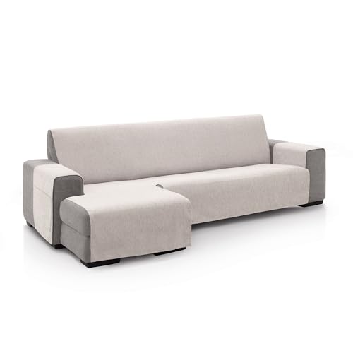 ECOMMERC3 - Chaise Longue Sofa Cover for Left Arm Back Size 240 cm - Natural Colour Soft Touch Chaise Longue Sofa Cover 100% Made in Spain