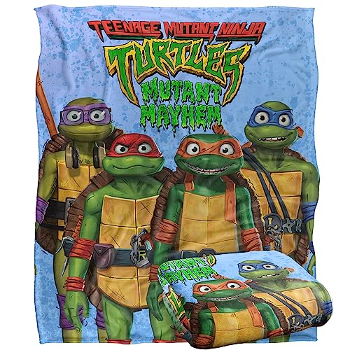 Teenage Mutant Ninja Turtles: Mutant Mayhem Turtle Teens Silky Touch Super Soft Throw Blanket 152 X 127 Cm