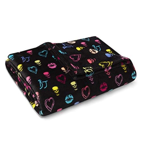 "Betsey Johnson - Throw, Ultra-Soft Plush Blanket, Use for Couch, Bed, or Lounges, Dorm Essentials (Betsey Signature, 50"" x 70"")"