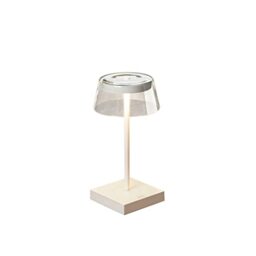 Konstsmide Rechargeable Battery LED Cordless Table Lamp Touch Control Dimmer and Selectable White Colour LED USB Charging Dock Included
