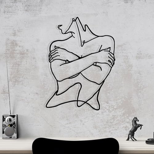 Stylish Black Decorative Metal Wall Accessory, 40 x 54 cm, 100% Metal, 1.2 mm Thickness, Perfect for Modern Home Decor & Unique Wall Art