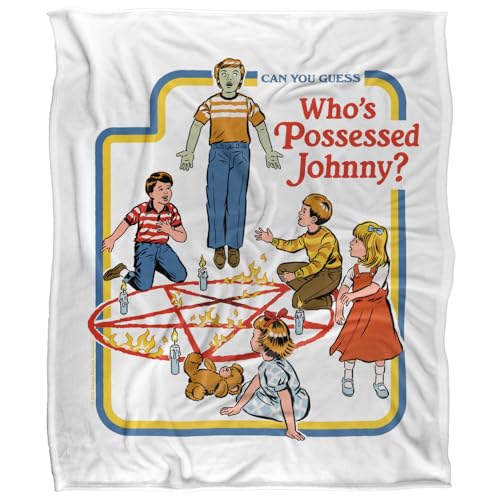 Steven Rhodes Who'S Possessed Johnny Silky Touch Super Soft Throw Blanket 152 X 127 Cm