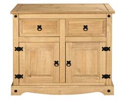 Corona Mexican Pine Sideboard 2 Drawers & 2 Doors Rustic Design