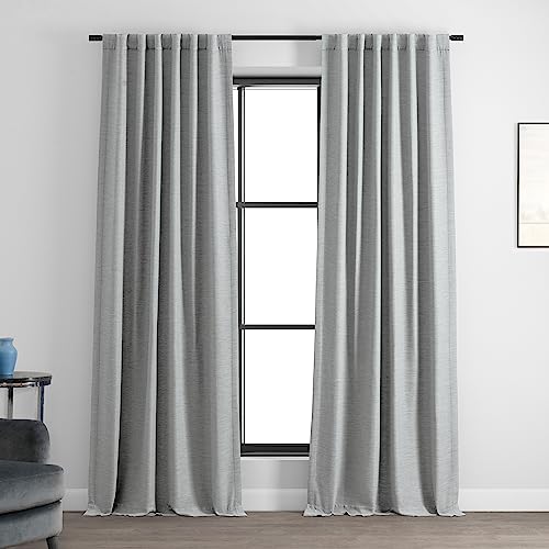 "HPD Half Price Drapes Bellino Room Darkening Curtain, Polyester Blend, Vista Grey, 50"" W x 84"" L (Pack of 1)"