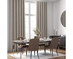 Curtains Faux Linen, Thermal Insulated, 3 Pass 100% Blackout Pencil Pleat Curtains (Marine Blue, 66 x 54 inch 168 x 137 cm)