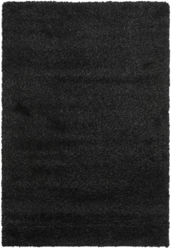 Safavieh California Shag Collection Shaggy Rug for Living Room Dining Room Bedroom High Pile Black 24 x 36 Inch