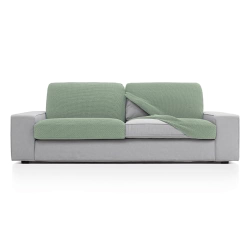 FAVERTI?? Super Elastic Sofa Cushion Cover with Measures Between 50-85 cm by 45-70 cm and 10-20 cm High - Model NOVELE - Seat or Back Cover for Armchair or Sofa Turquoise