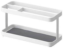 YAMAZAKI 7303 TOWER Table Organiser Rack, white, Steel, Minimalist, 21 x 8.5 x 10.5 cm