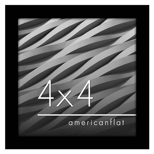 Americanflat Photo Frame 10 x 10 cm in White with Shatterproof Glass – Thin Frame in Horizontal and Vertical Format for Wall and Table – Set of 2