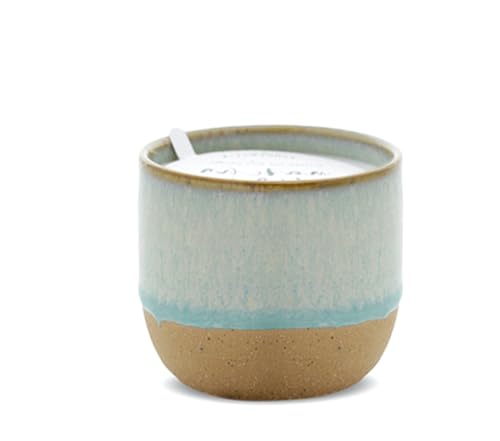 Paddywax Scented Candles Premium Kin Range Candle in Reusable Glazed Ceramic Pot, 170g, Matcha Tea + Bergamot