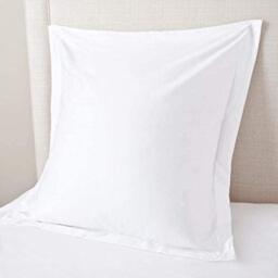 Euro Pillow Shams 26x26 Set of 2 European Square Pillow Shams Cover 600 Thread Count Euro Pillowcase Cushion Cover Soft Cases Euro Pillow Cover Tailored Poplin White Euro Sham 100% Egyptian Cotton