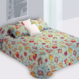 Burrito White bog389 16 0901b Duvet with Quadrants, Polyester, multicoloured, 60 x 50 x 20 cm